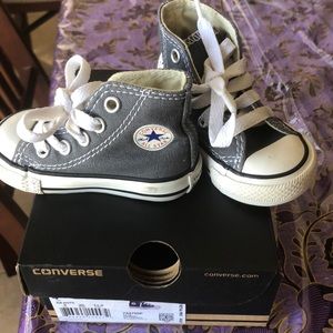 Toddler grey high top converse